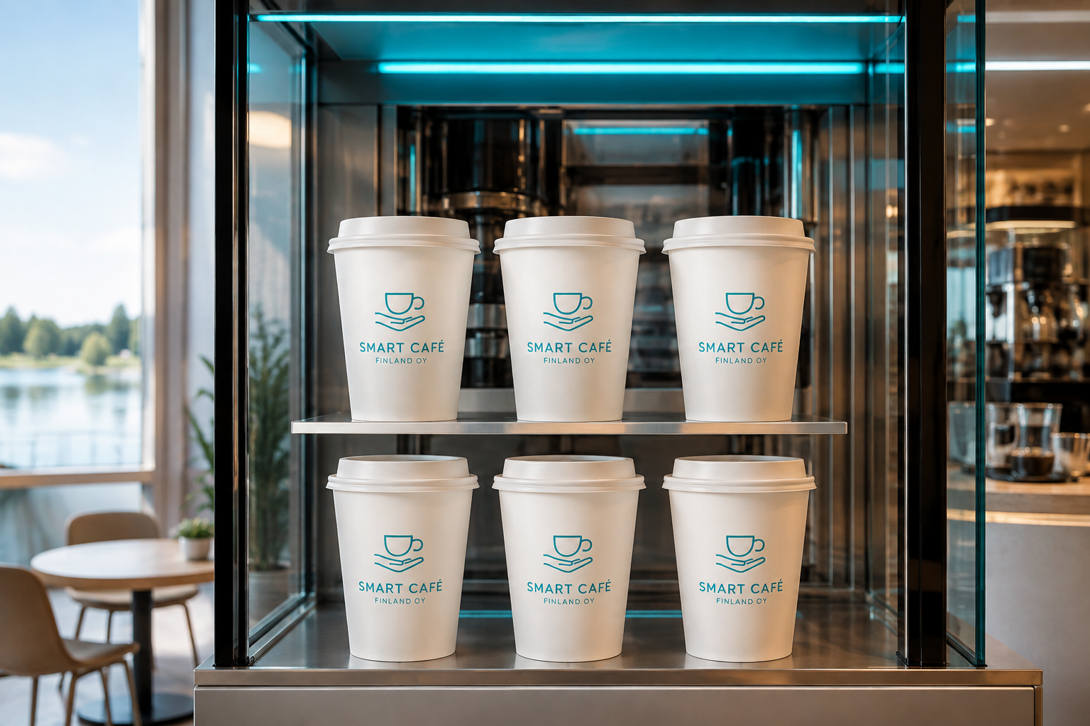 Smart Café -kuppien säilytys ja täyttö